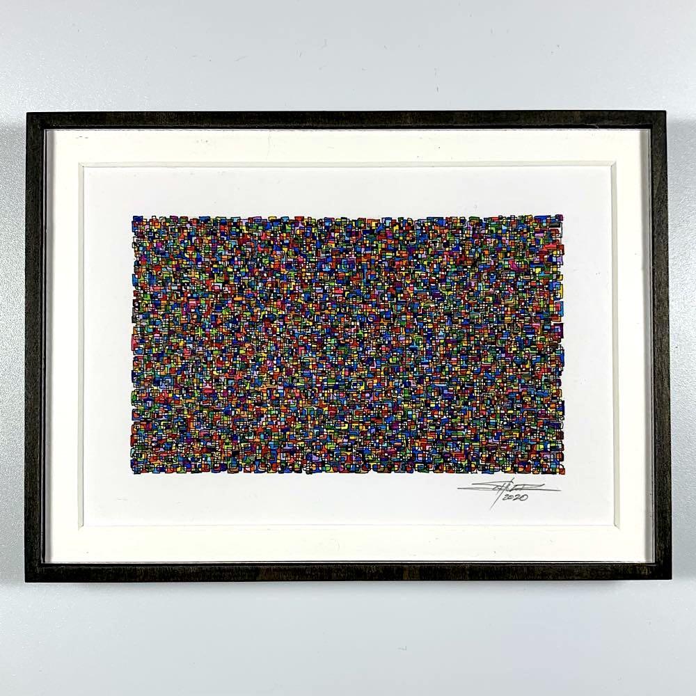 aequalicolospectro-framed-original-art