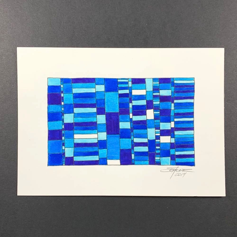 cerulean-agglomeration-original-art