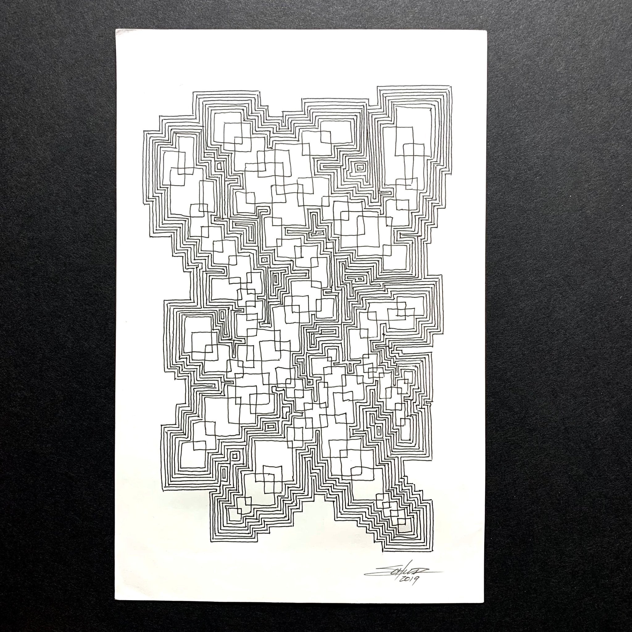 cubic-echoed-reflections-v13-ideation-original-art