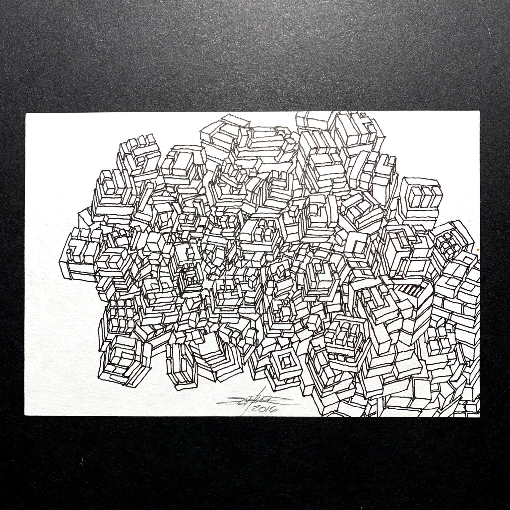 cubic-proliferation-ideation-original-art