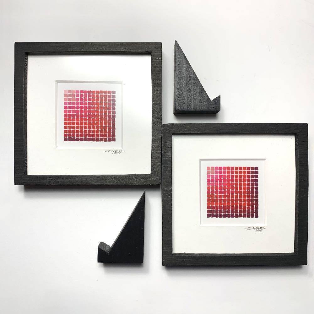 red-spectradient-pair-a-b-framed-original-art