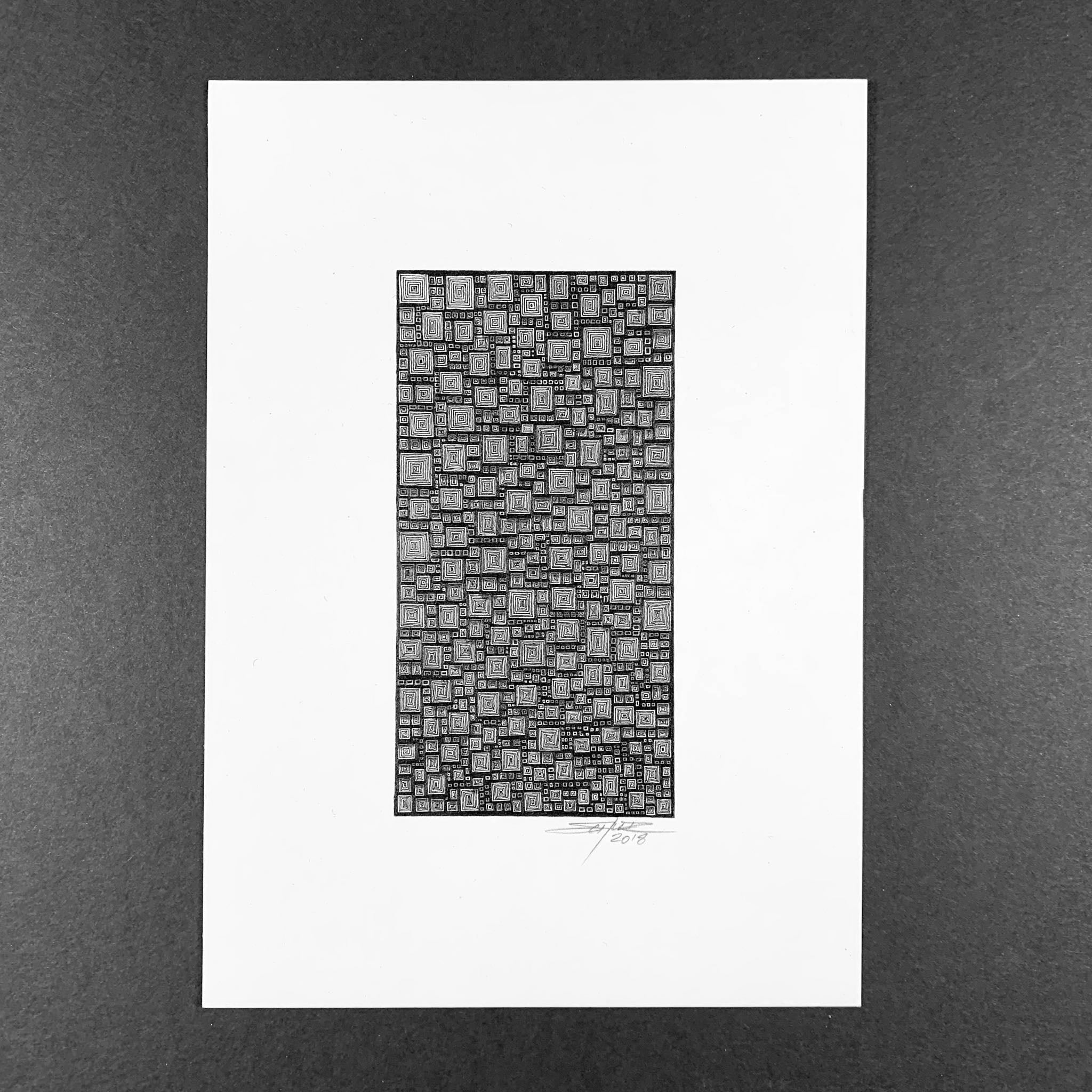 squares-with-squares-monochrome-original-art