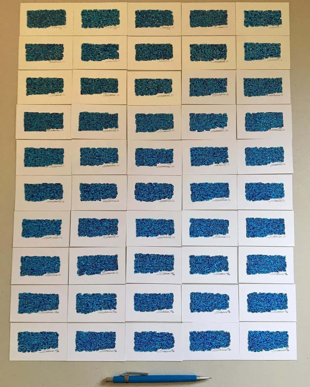 Artomat Blue Series artwork number 7